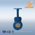 water knife gate valve ss304 pneumatic operated knife gate